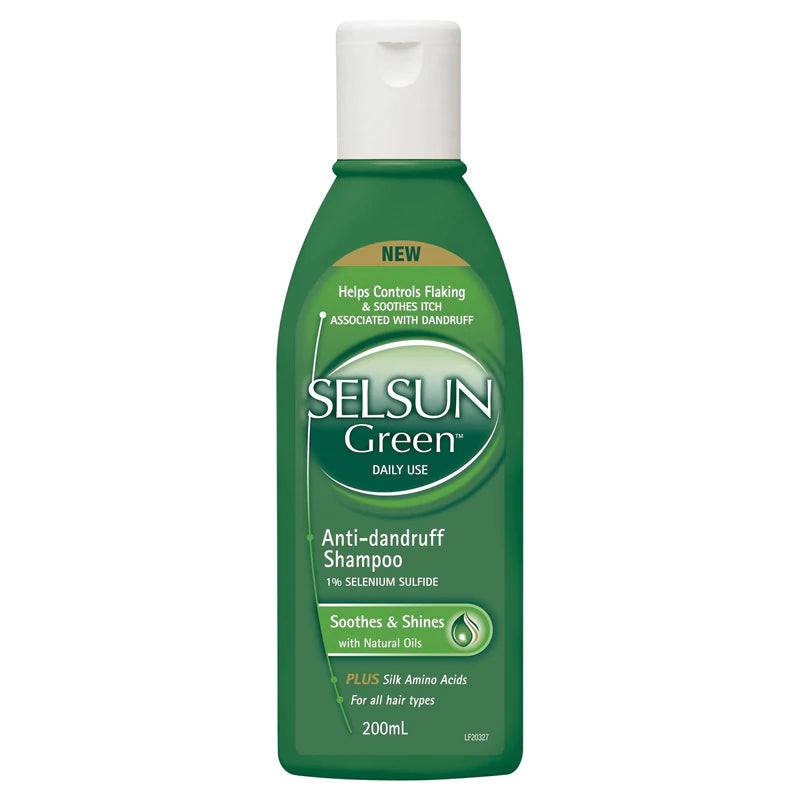 Selsun Green Anti-dandruff Shampoo 200ml.