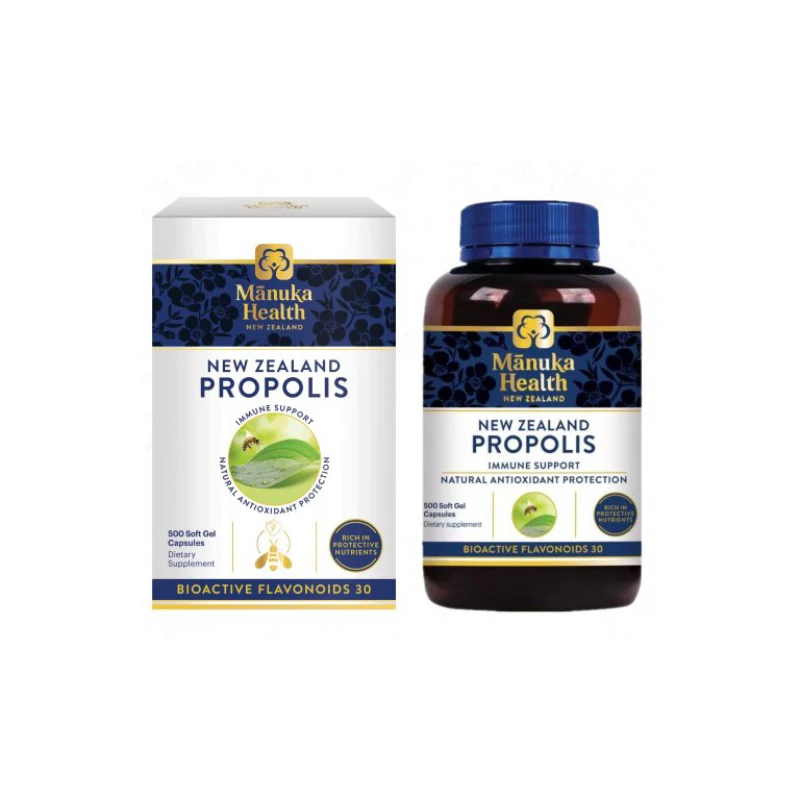 Manuka Health  Premium BIO30™ Propolis  500 soft capsules.