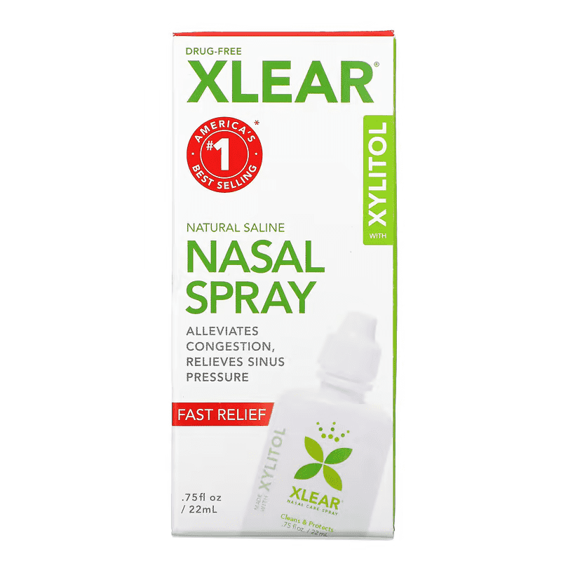 Xlear Natural Saline Nasal Spray with Xylitol Fast Relief 22 ml.