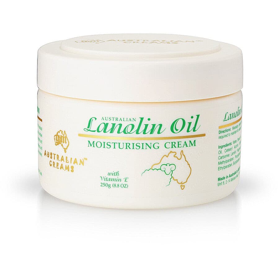 G&M Australian Lanolin Oil Day Moisturising Cream with Vitamin E 250g.