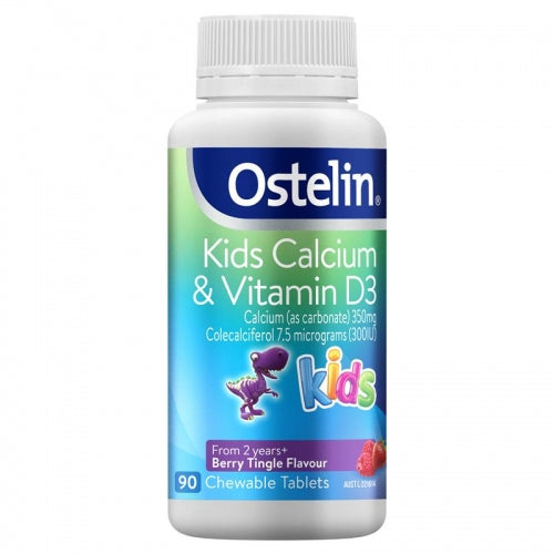 Ostelin Vitamin D Calcium Kids Chewable 90 Tablets.