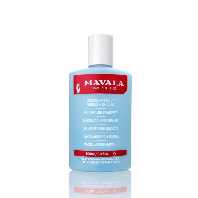 Mavala Nail Polish Remover Blue 100ml.