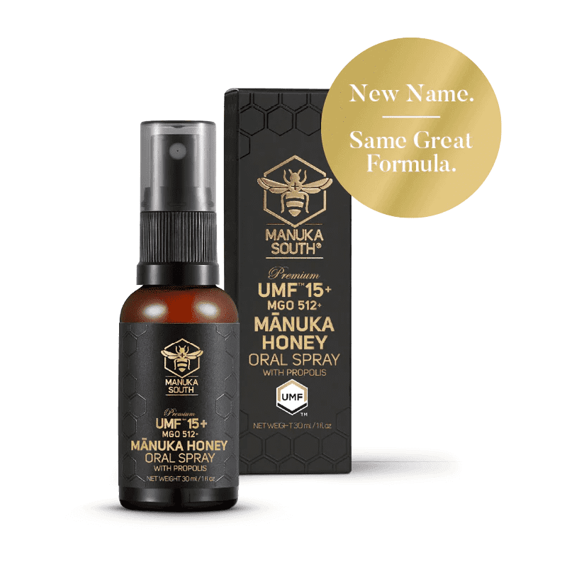 Manuka South UMF 15+ Mānuka Honey Oral Spray with Propolis 30ml.