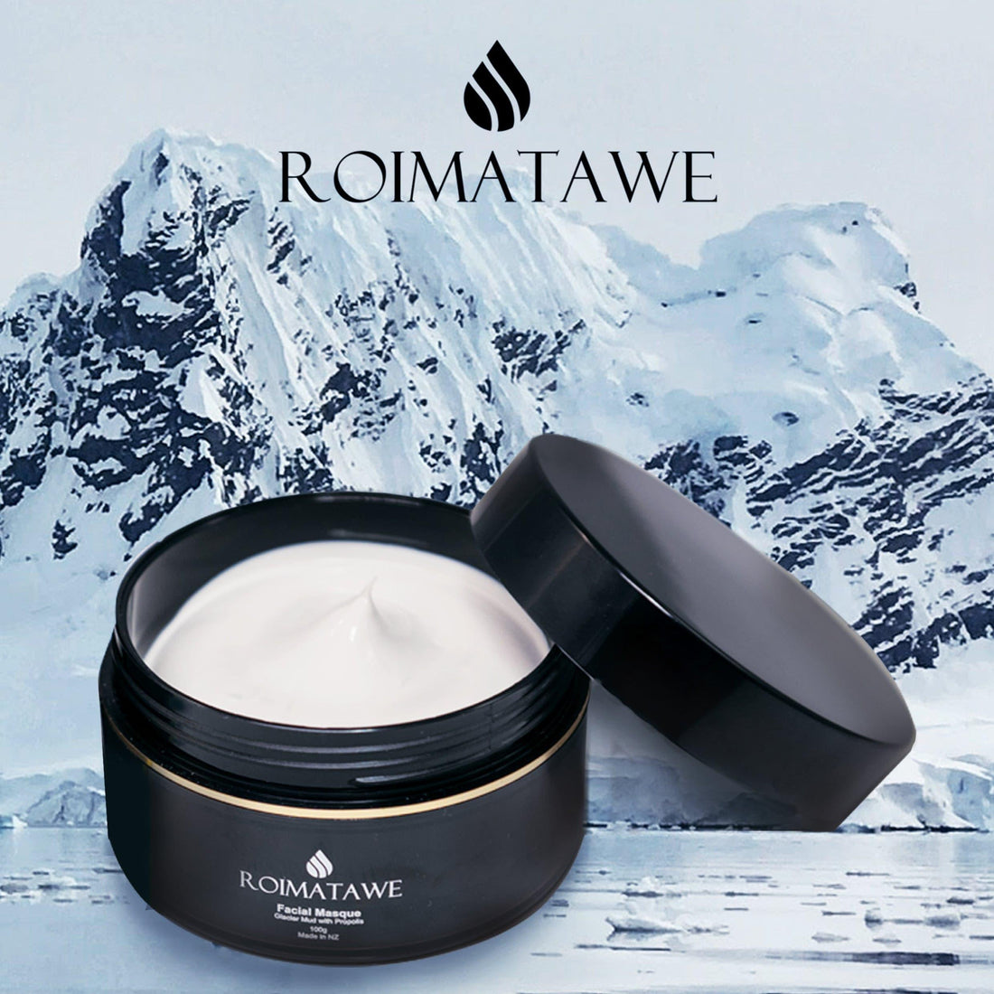 Roimatawe Clacier Mud With Propolis Facial Mask 100g, image 3