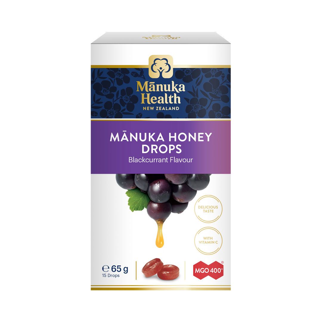 Manuka Health Manuka Honey Lozenge Blackcurrant 15 Lozenges.