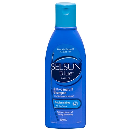 Selsun Blue Replenishing Anti-Dandruff Shampoo 200ml.