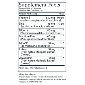 MitoQ Eye 60 Softgel Capsules.