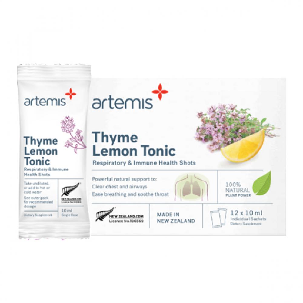 Artemis Thyme Lemon Tonic 10ml 6 Sachets, Thyme, OCARE NZ