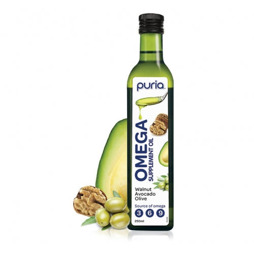 Puria Walnut Avocado Olive Supplement Oil 250ml.