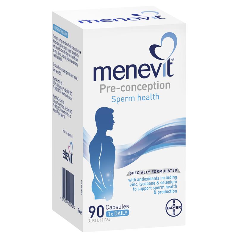 Menevit Pre-Conception Sperm Health 90 capsules.