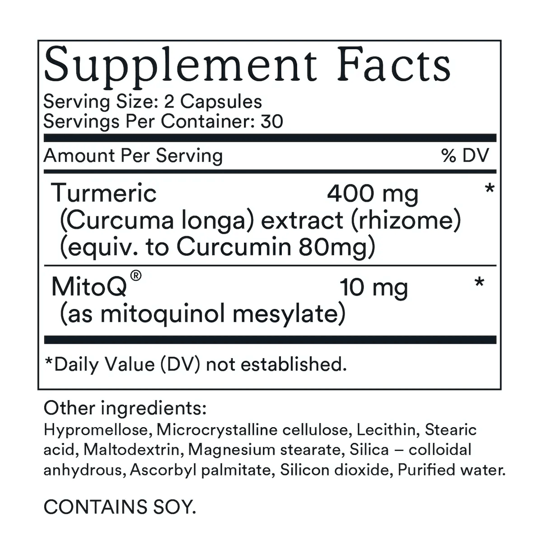 MitoQ Curcumin 60 Vege Capsules, image 4