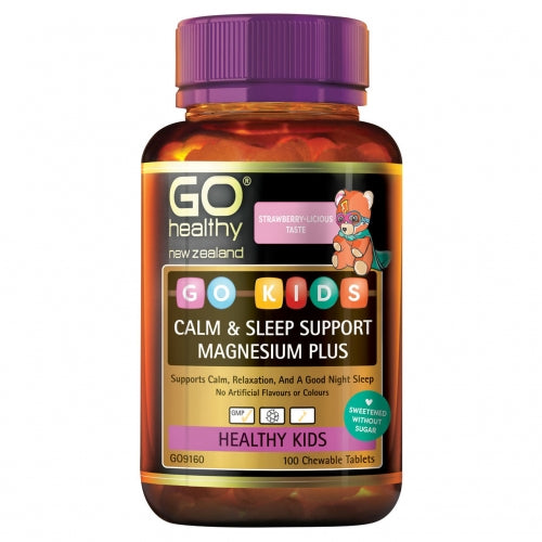 GO Healthy GO Kids Calm Sleep Support Magnesium Plus100s.