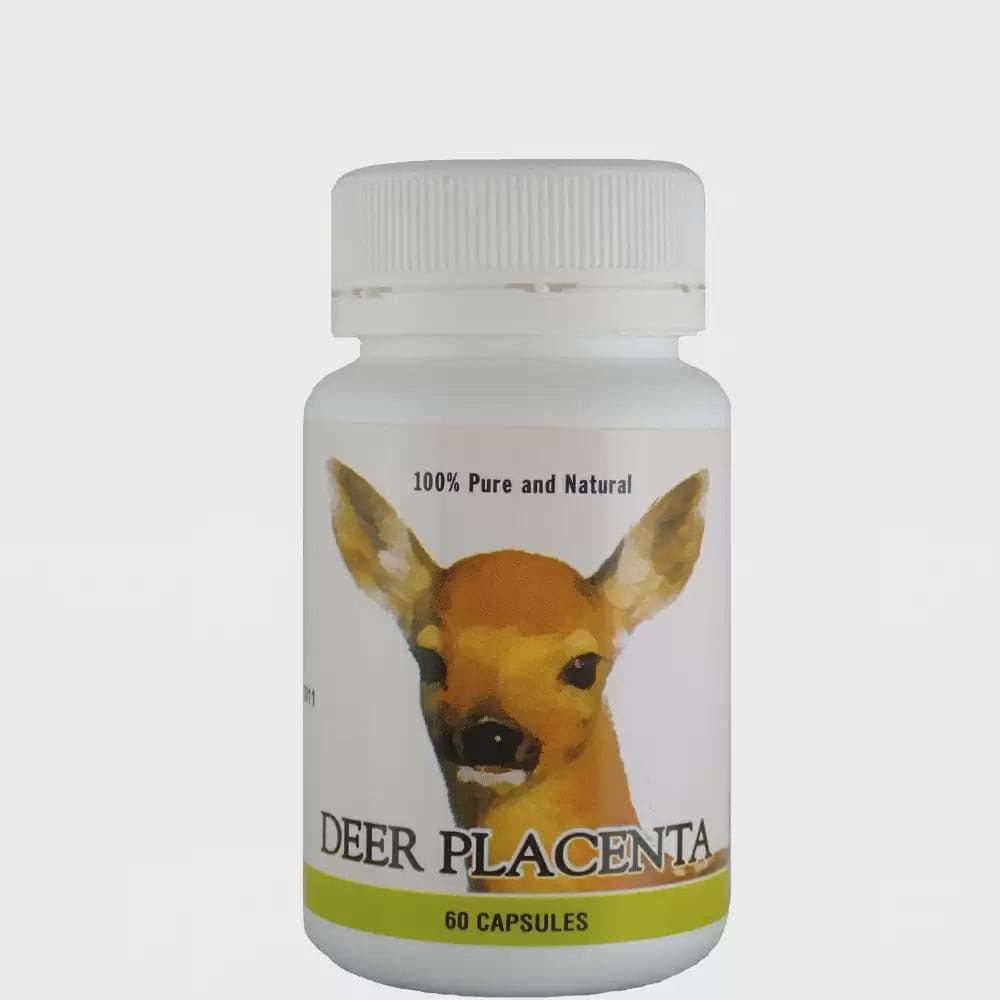 Kiwi Natural Health Deer Placenta 2000 mg EQV 60 Capsules