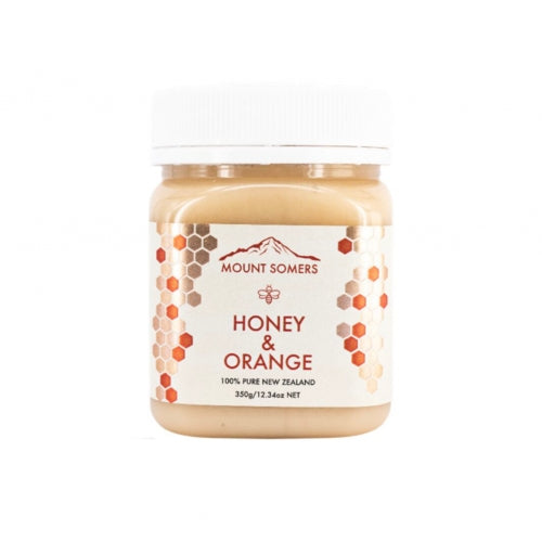 Mount Somers Orange Flavour Honey 350g EXP:06/2023.