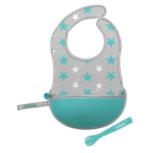 B.Box Travel Bib & Spoon Star Burst.