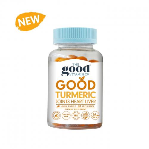 The Good Vitamin CO. Good Turmeric 60 Soft-Chews, Turmeric, OCARE NZ