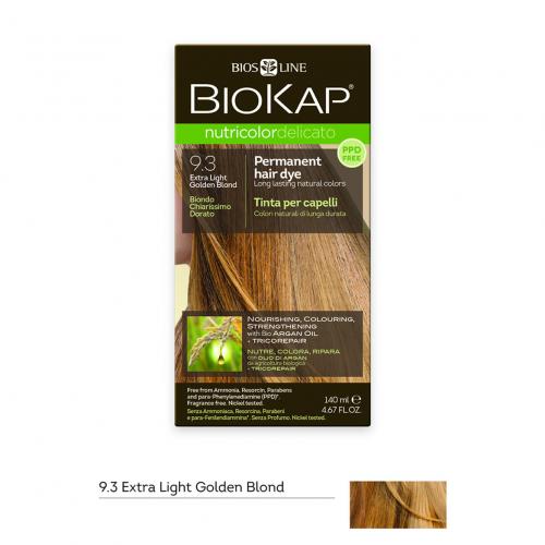 BioKap Nutricolor Delicato Rapid 9.3 Extra Light Golden Blond.