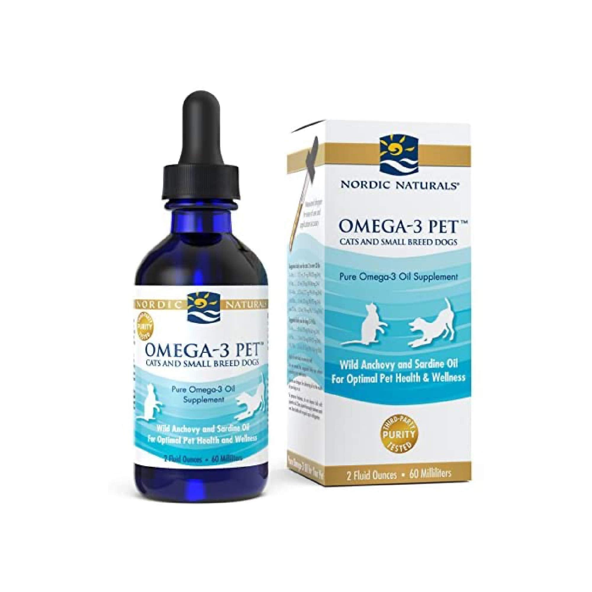 Nordic Naturals Omega-3 Pet Cats and Small Breed Dogs 60ml.