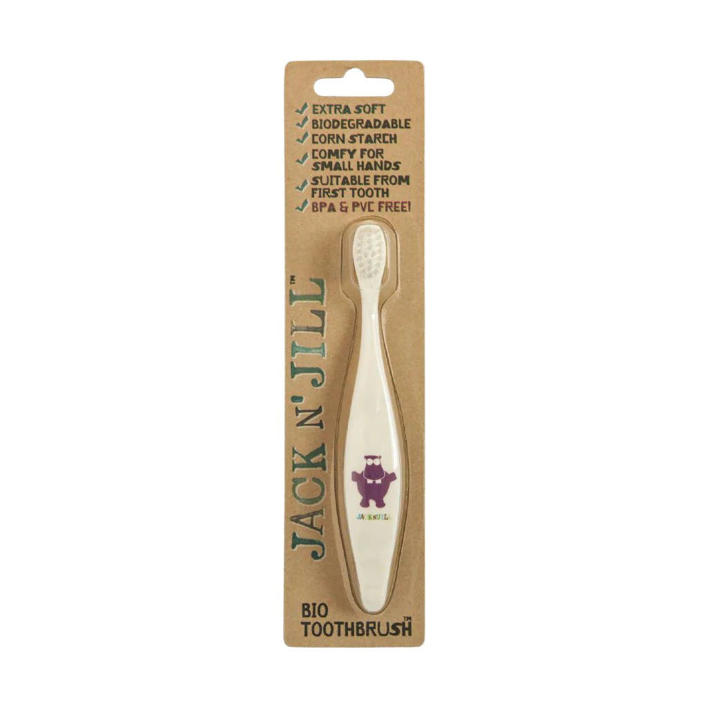 Jack N' Jill Biodegradable Toothbrush - Hippo (Single Pack).