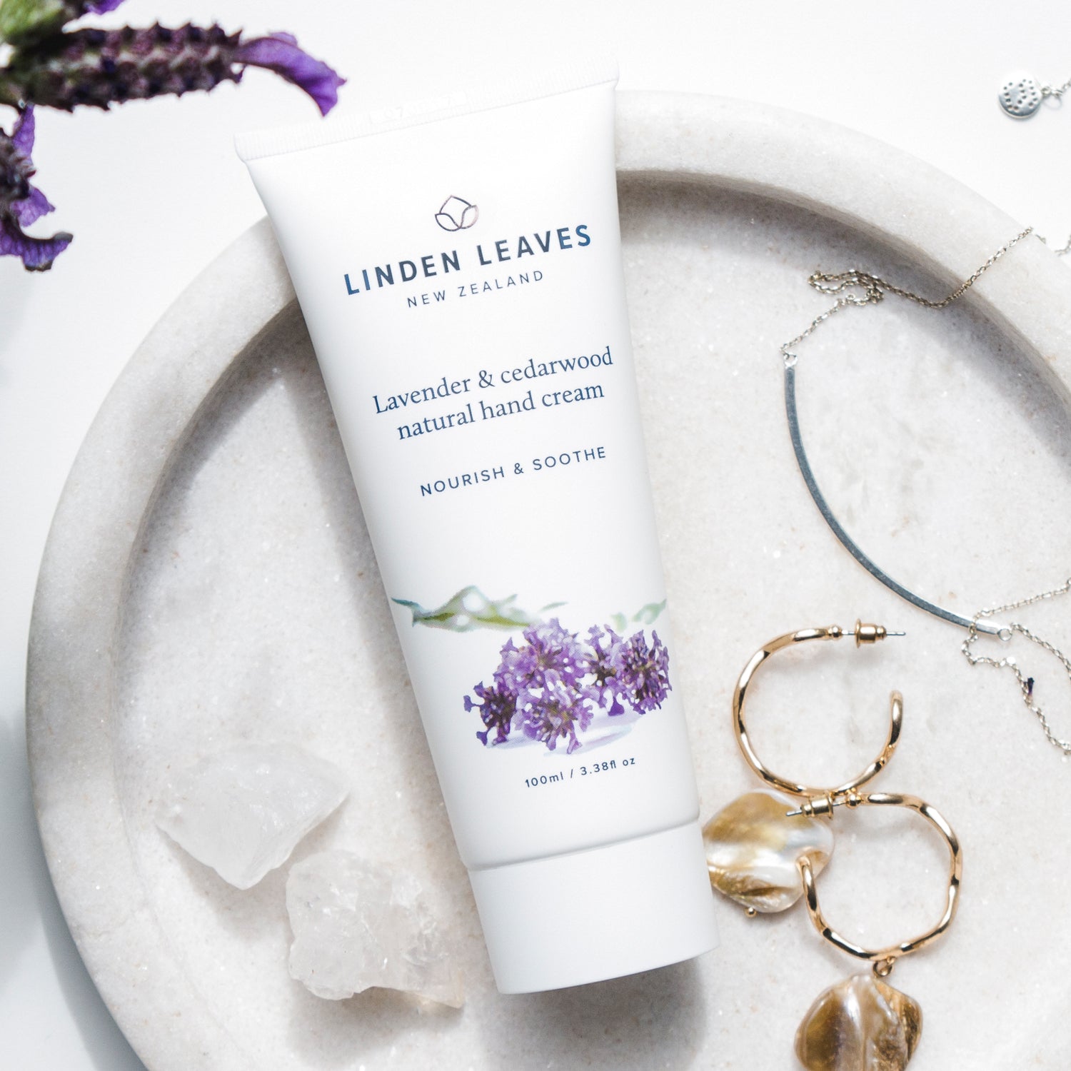 Linden Leaves Lavender & Cedarwood Natural Hand Cream 100ml.