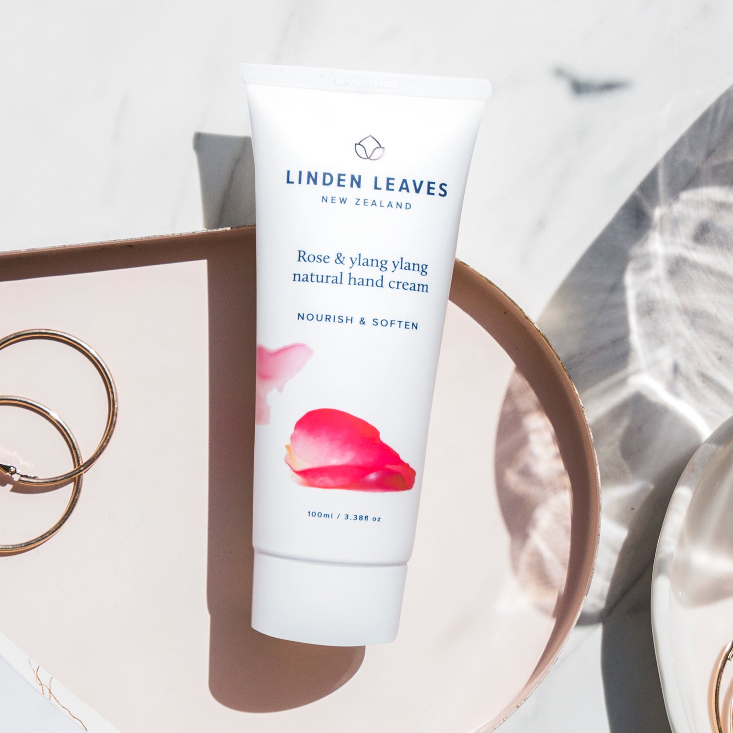 Linden Leaves Rose & Ylang Ylang Natural Hand Cream 100ml.