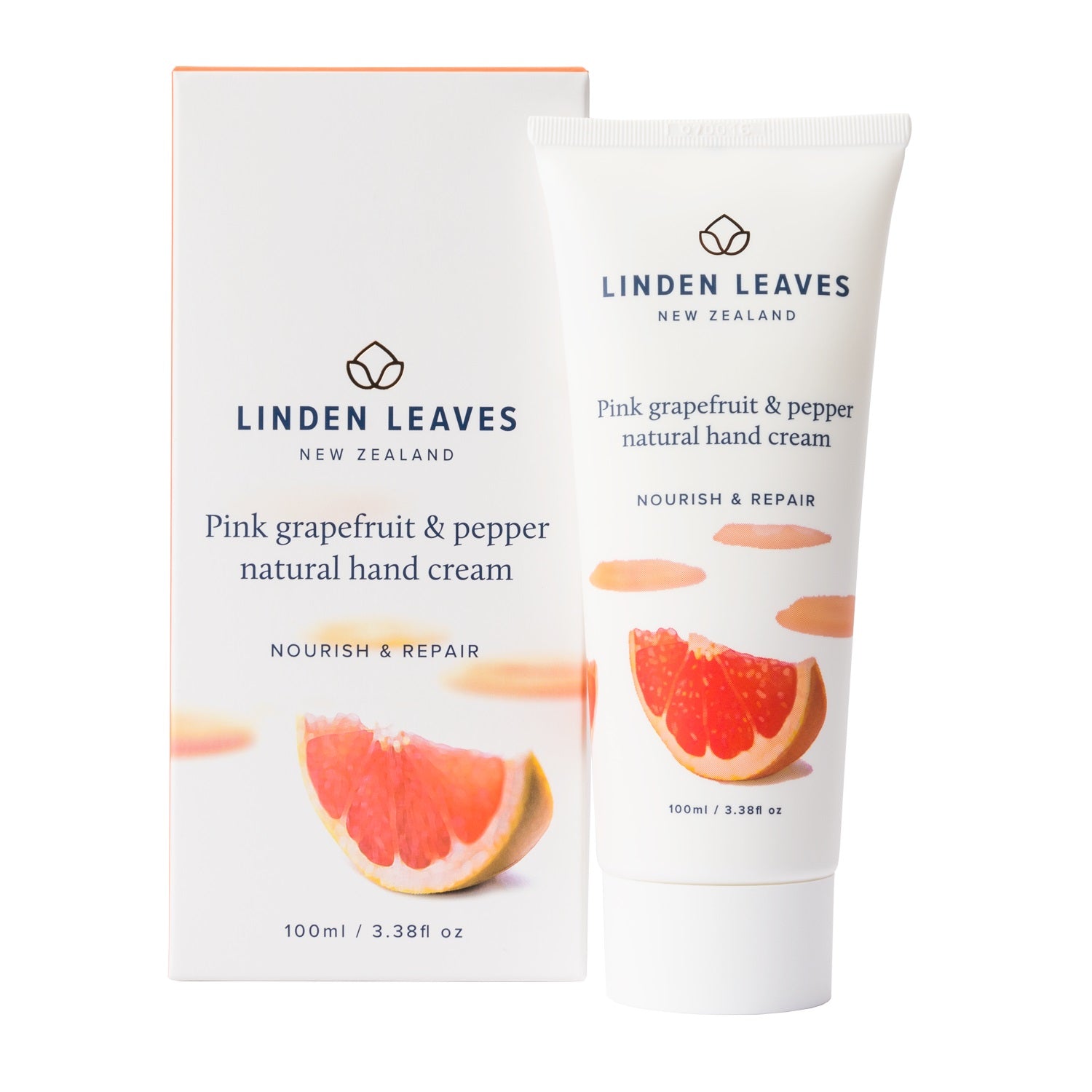 Linden Leaves Pink Grapefruit & Pepper Natural Hand Cream 100ml.