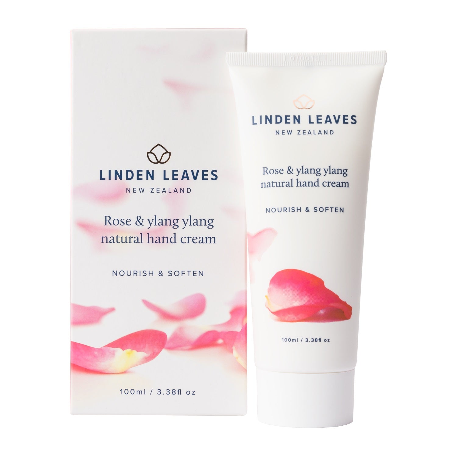 Linden Leaves Rose & Ylang Ylang Natural Hand Cream 100ml.