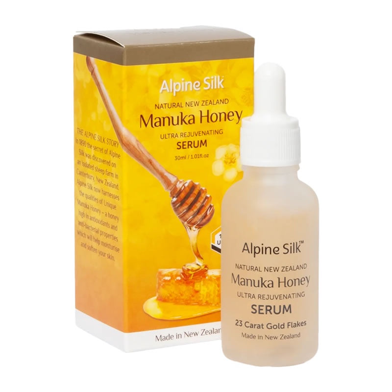 Alpine Silk Manuka Honey Serum 30ml, Serums, OCARE NZ