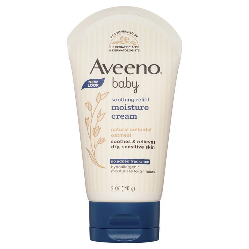 Aveeno Baby Soothing Relief Moisture Cream 140g, Body Moisturisers, OCARE NZ