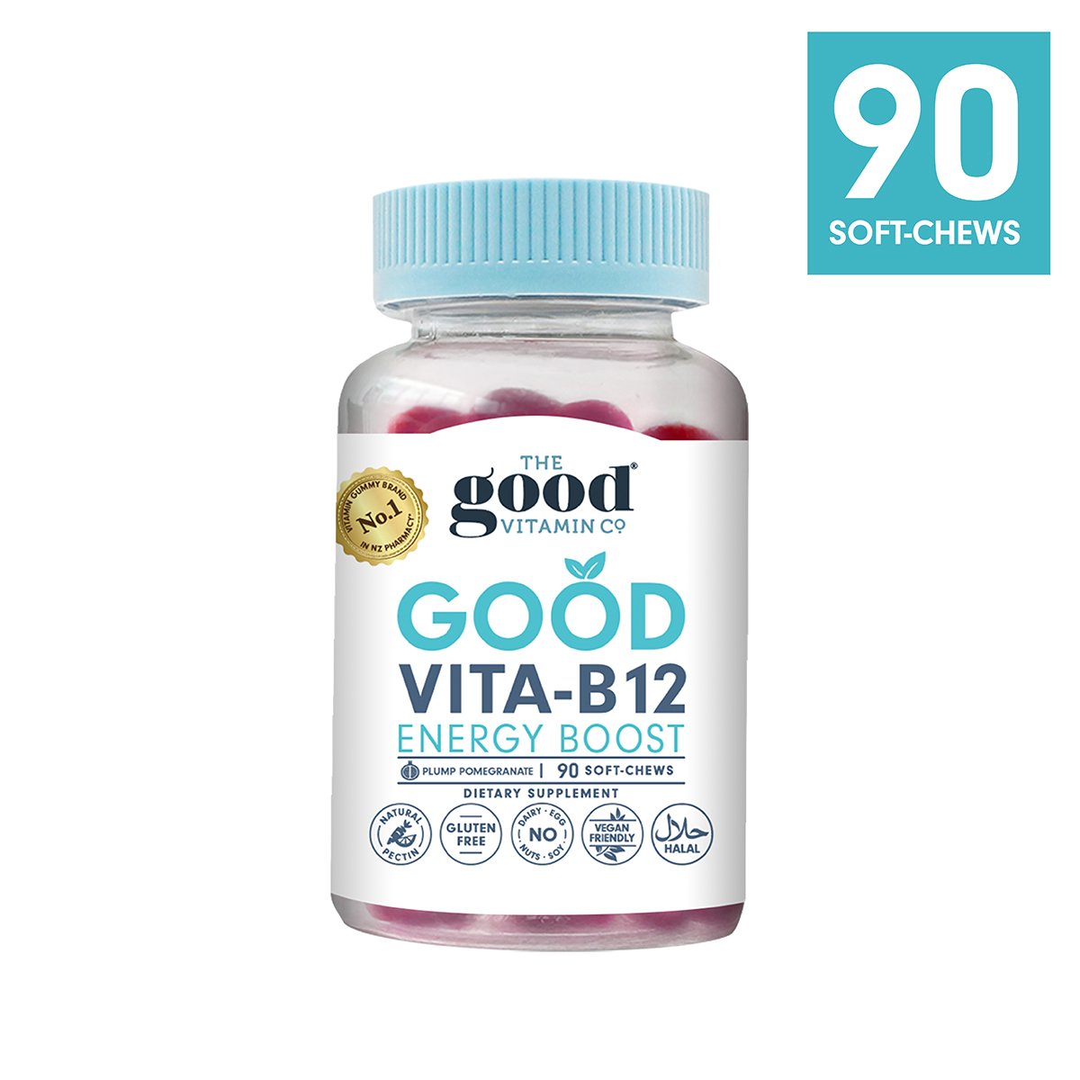 The Good Vitamin CO. Good Vita-B12 Energy Boost 90 Soft-Chews.