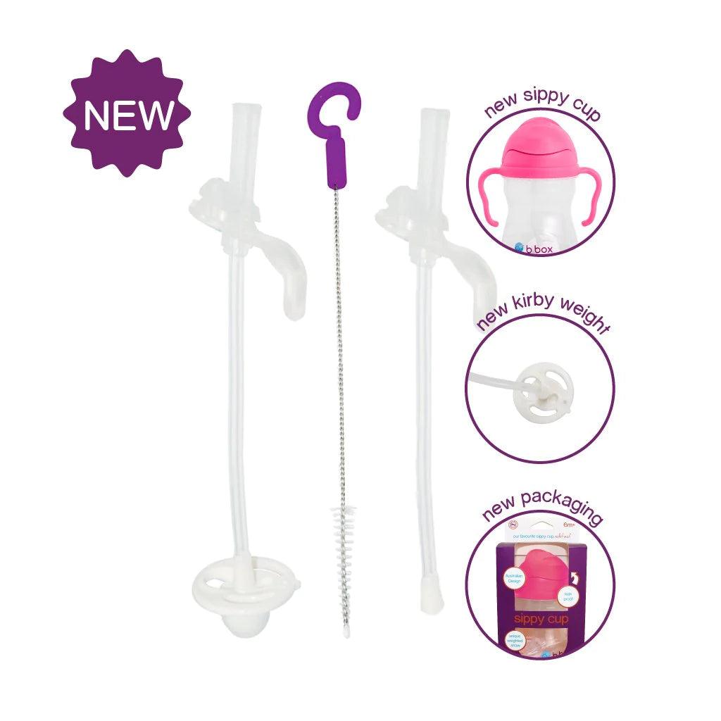 B.Box Sippy Cup V2 Replacement Straw & Cleaner Pack, image 2