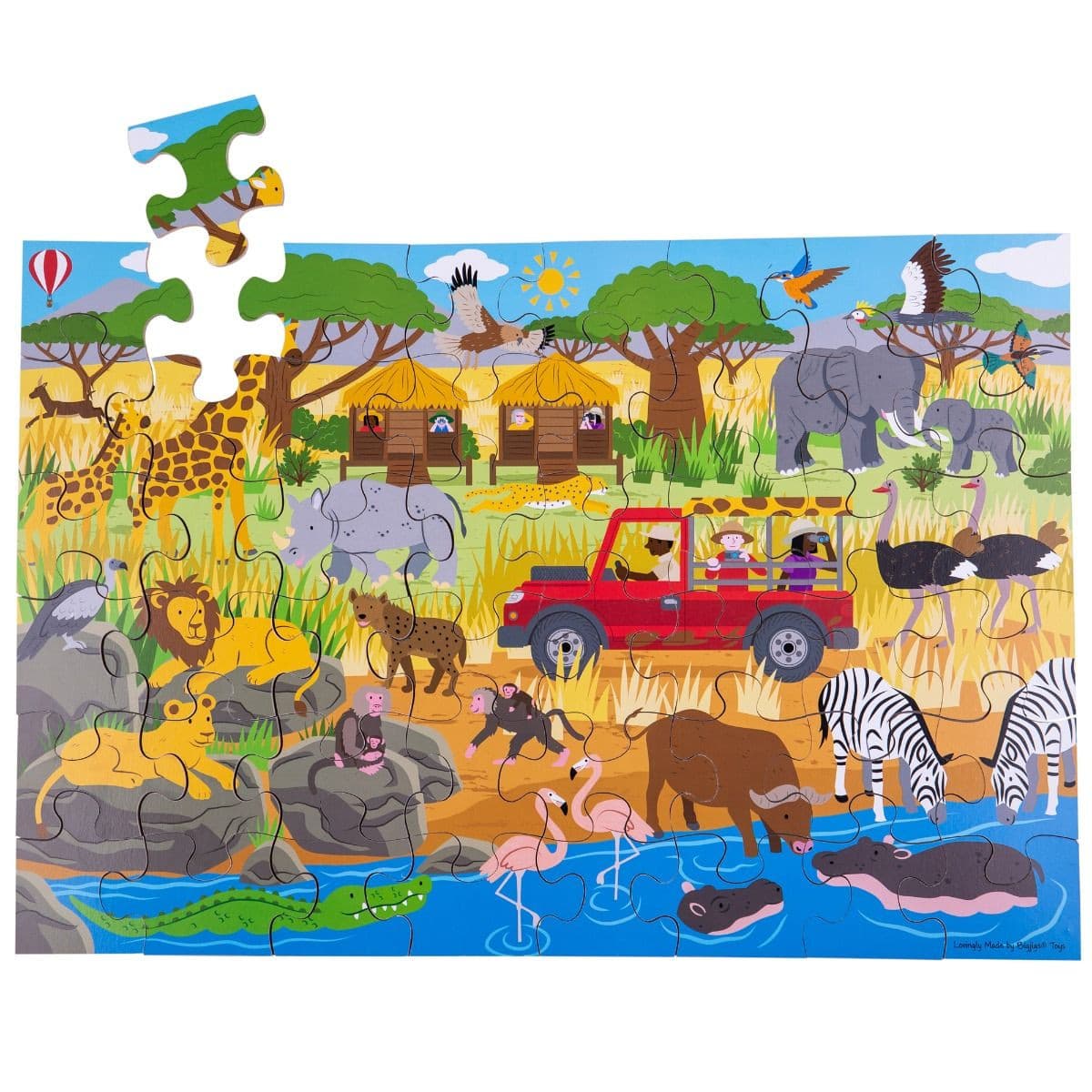 BigJigs African Adventure Floor Puzzle 48 Pieces.