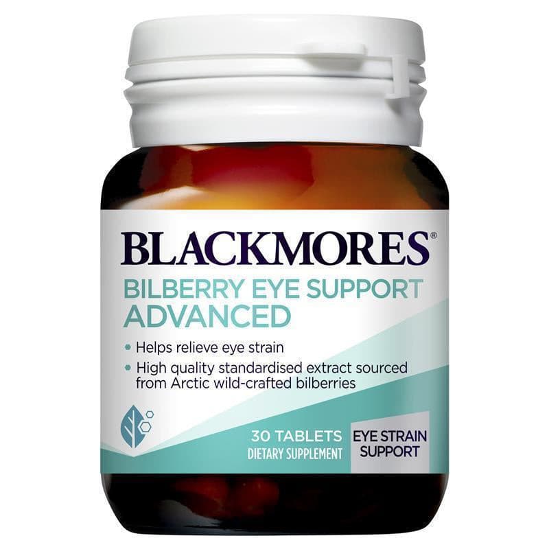 Blackmores Bilberry Eye Support Advanced 30 Tablets.