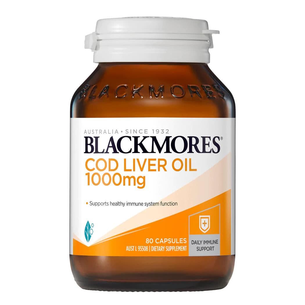 Blackmores Cod Liver Oil 1000mg 80 Capsules.