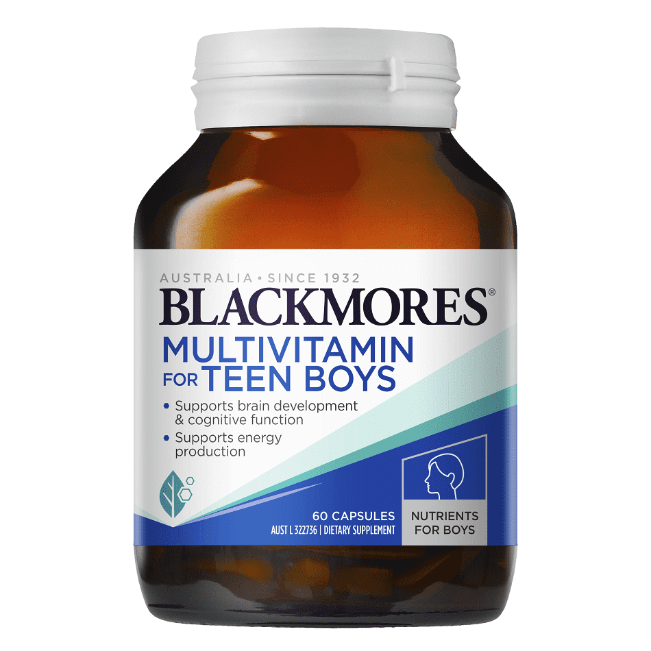 Blackmores Multivitamin For Teen Boys 60 Capsules.