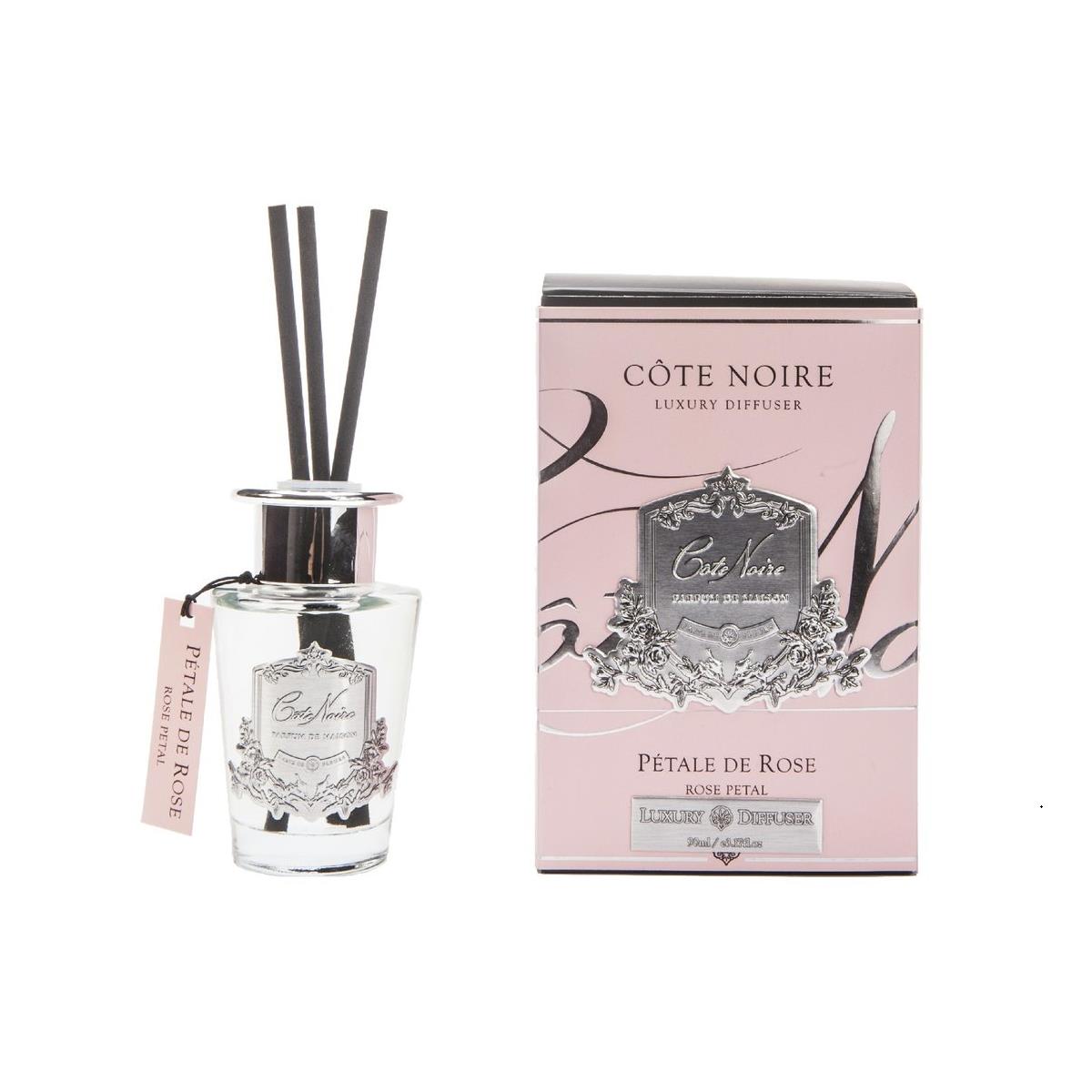 Cote Noire Diffuser Set 90ml - Rose Petal - Silver - GMSS15007.