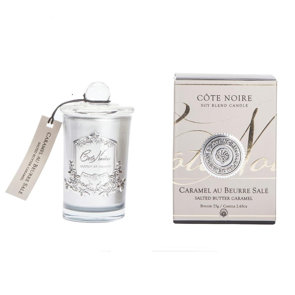 Cote Noire 75G Salted Butter Caramel - Silver Badge Candles - GMS07502.