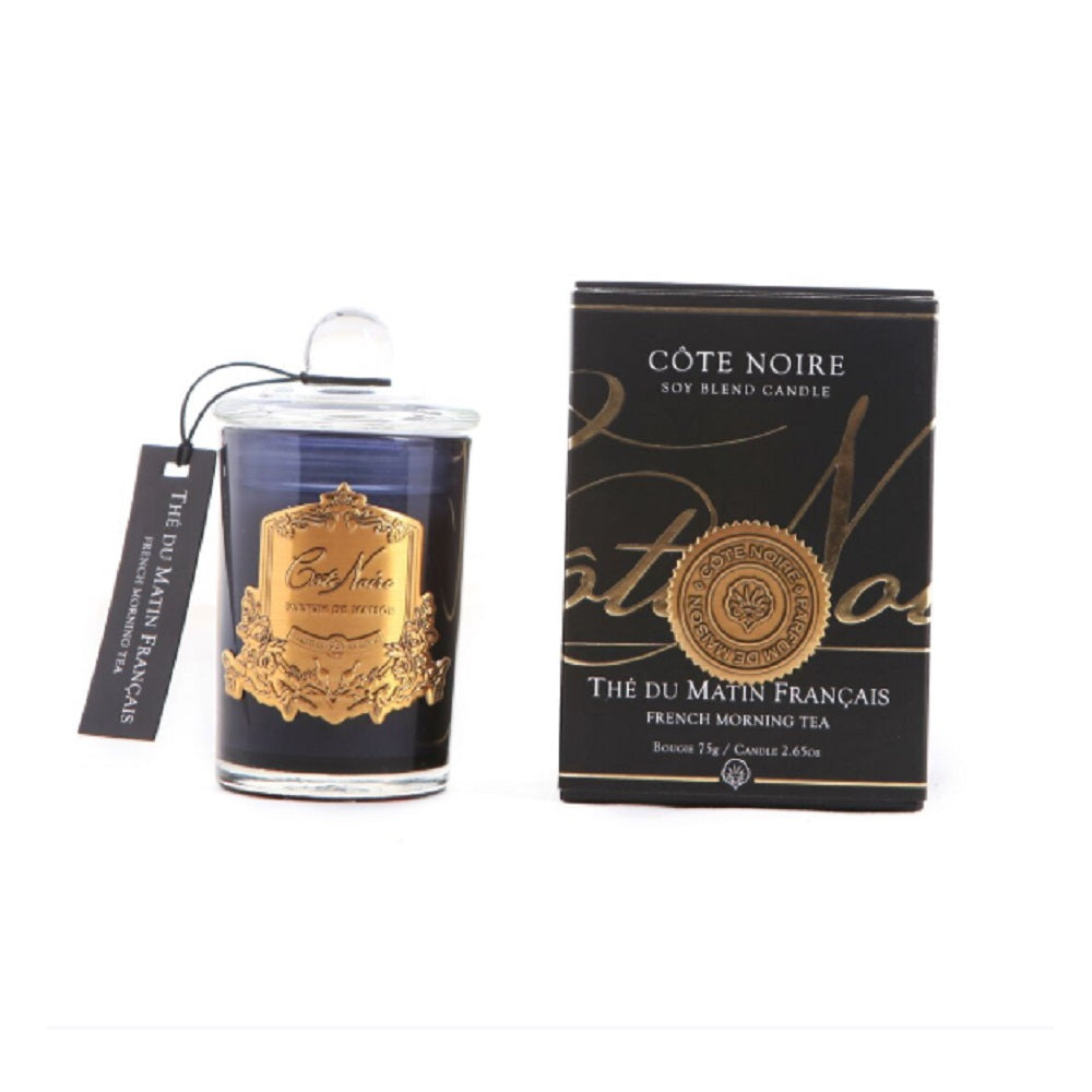 Cote Noire 75G Soy Blend Candle - French Morning Tea - Gold - GML07501.