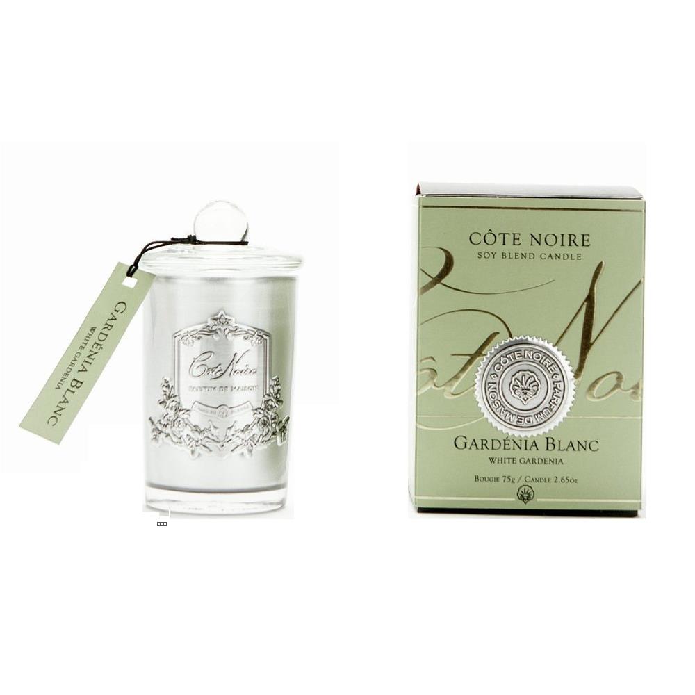 Cote Noire 75G Soy Blend Candle - Gardenia - Silver - GMS07528.