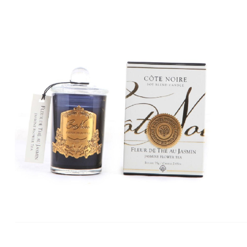 Cote Noire 75G Soy Blend Candle - Jasmine Flower Tea - Gold - GML07520.