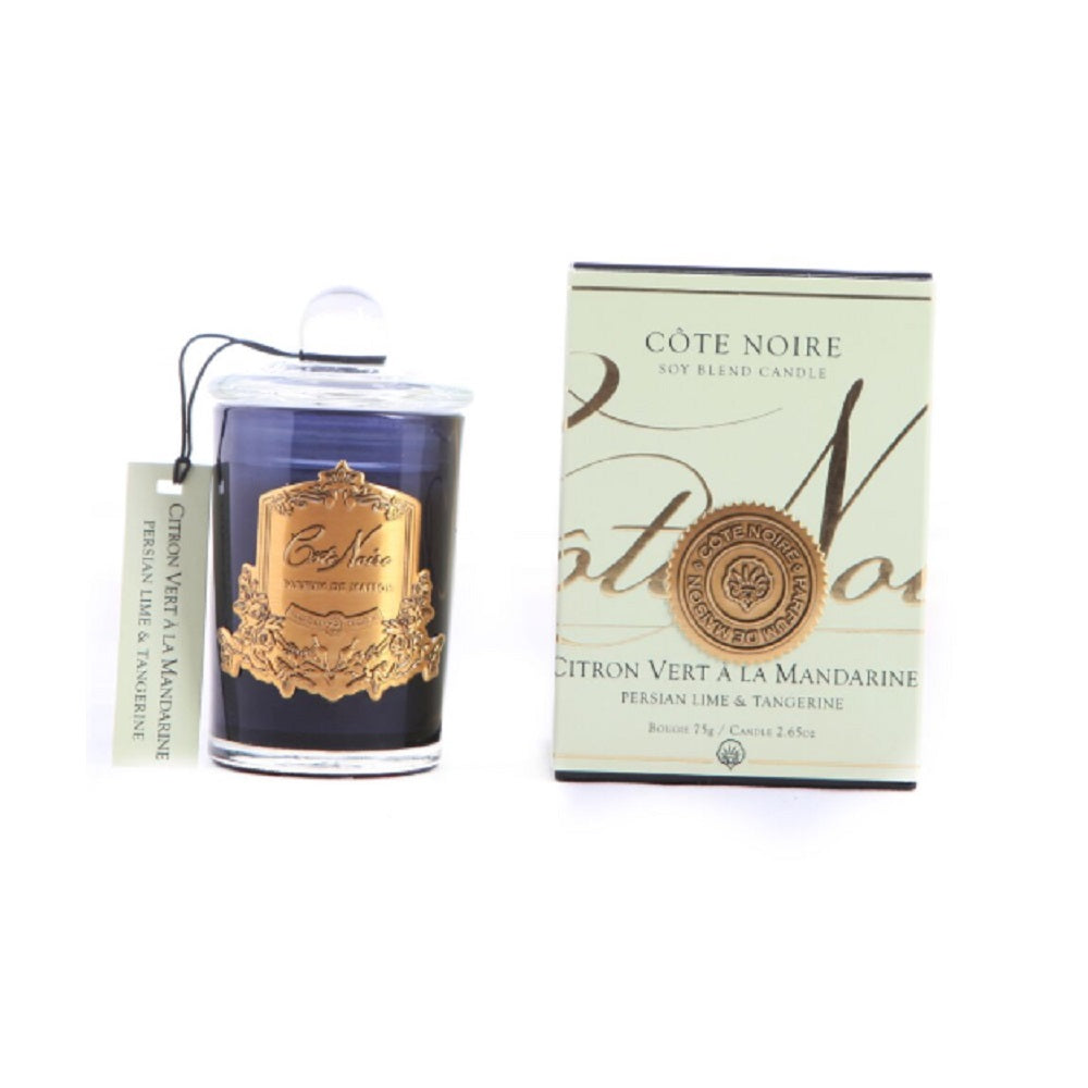 Cote Noire 75G Soy Blend Candle - Persian Lime & Tangerine - Gold - GML07522.