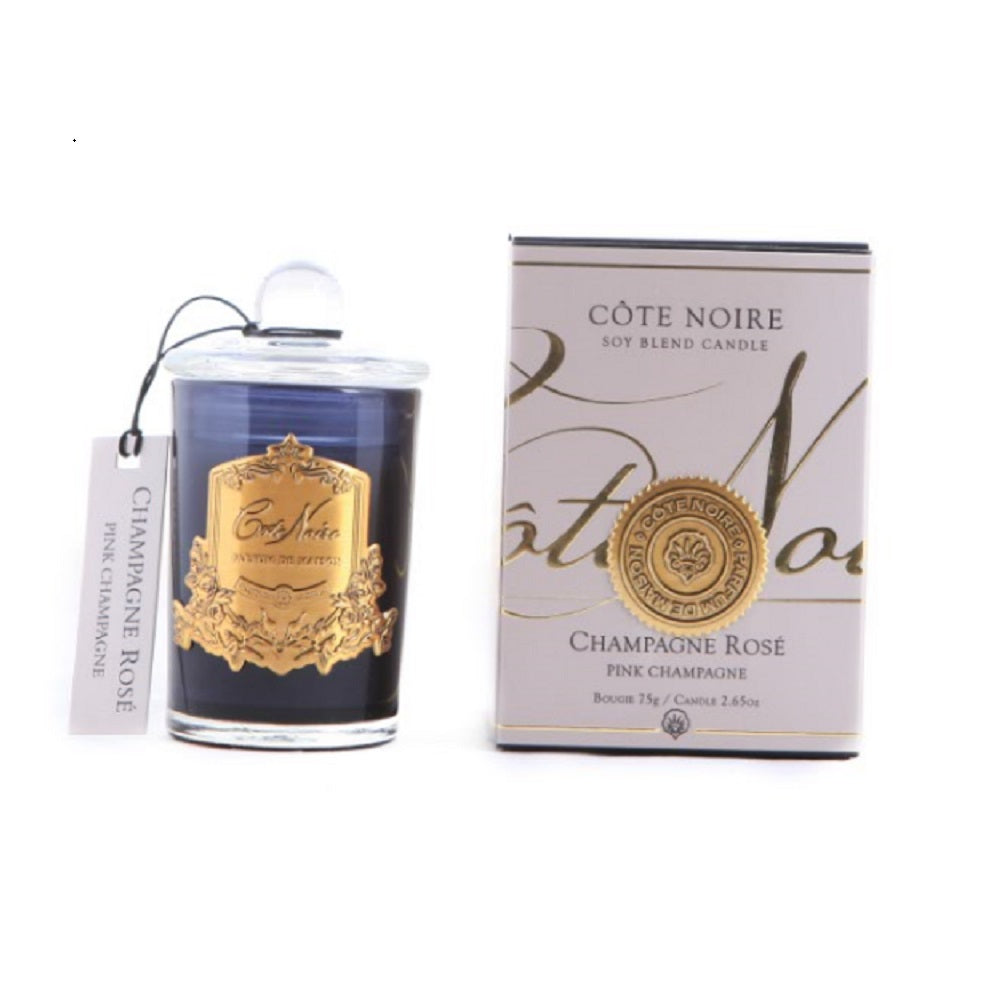 Cote Noire 75G Soy Blend Candle - Pink Champagne - Gold - GML07518.