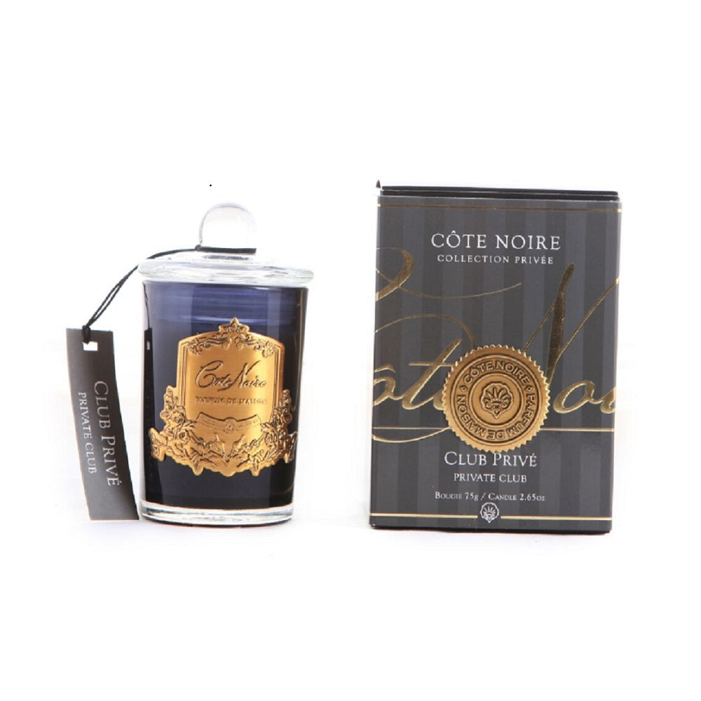 Cote Noire 75G Soy Blend Candle- Private Club - Gold - GML07525.