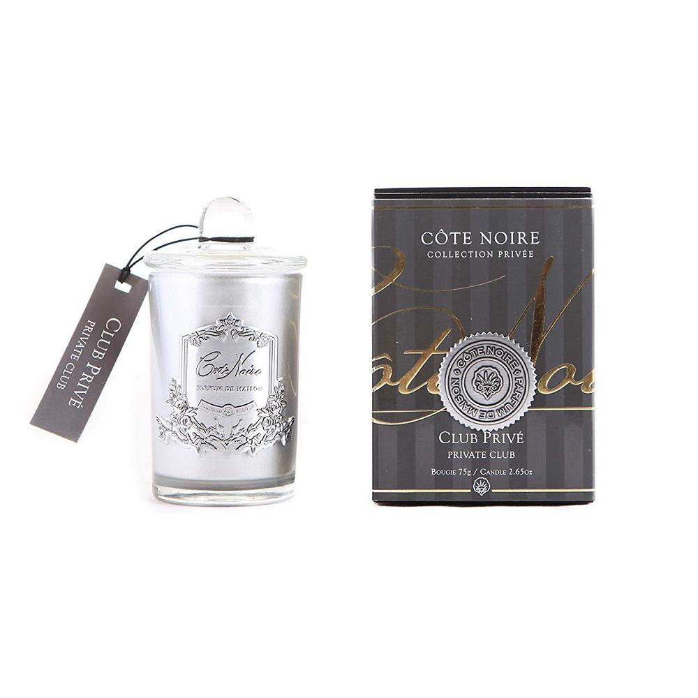 Cote Noire 75G Soy Blend Candle - Private Club - Silver - GMS07525.