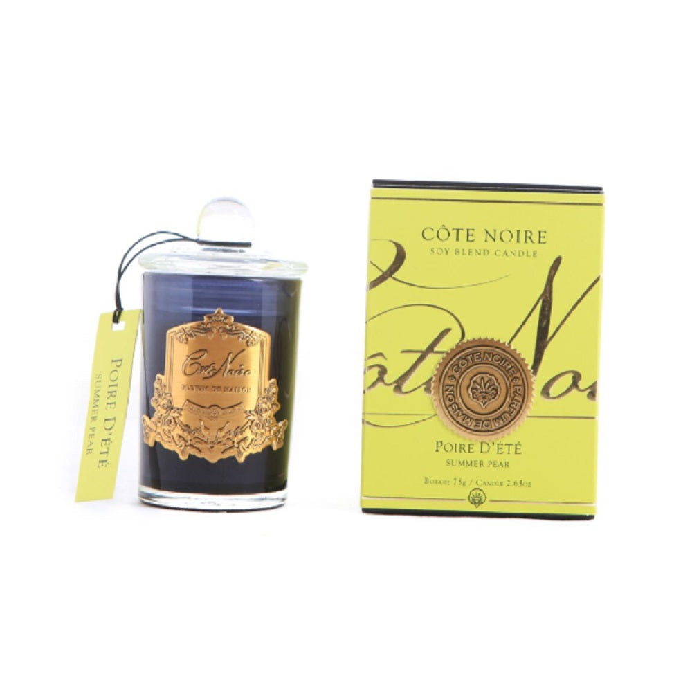 Cote Noire 75G Soy Blend Candle - Summer Pear - Gold - GML07514.