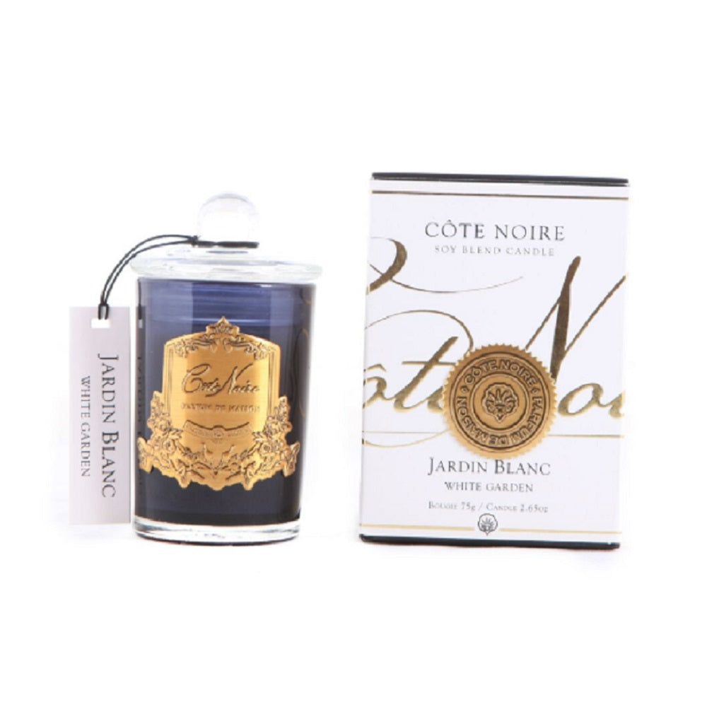 Cote Noire 75G Soy Blend Candle - White Garden - Gold - GML07504.