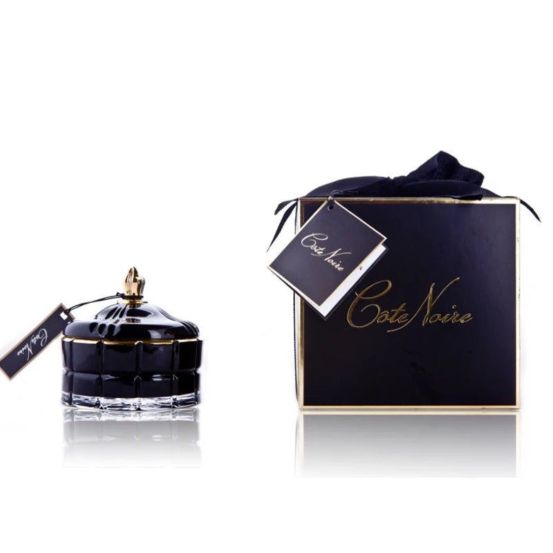 Cote Noire Art Deco Candle - Black - French Morning Tea - GML45004.