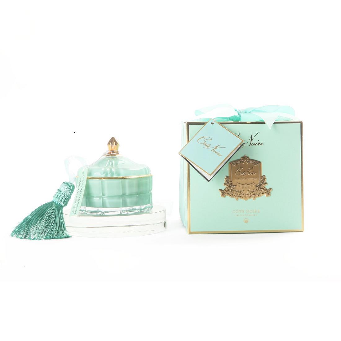 Cote Noire Art Deco Candle - Tiffany Blue - Vert Anis - GML45001.