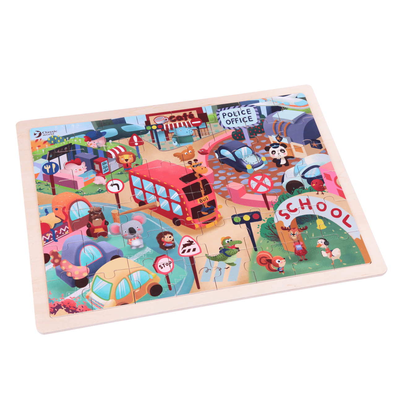 Classic World Animal City Jigsaw Puzzle 3+.