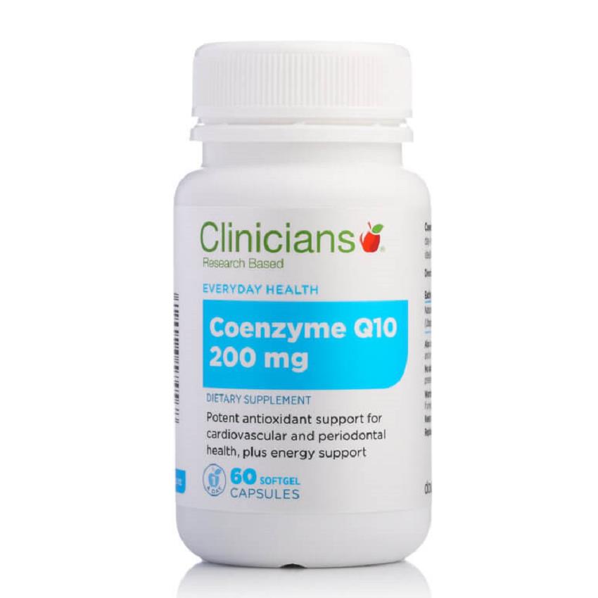 Clinicians Coenzyme Q10 200mg 60 Capsules.